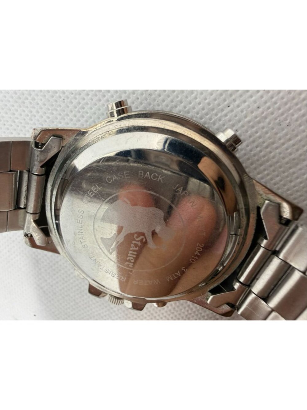 Stauer 20410 Colossus Men's 44mm Hybrid Analog Digital Tachymeter Watch - Picture 10 of 12
